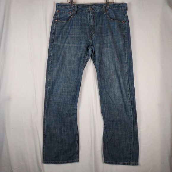 Levi’s 569 Loose Straight Fit Men’s Jeans 34x32 Blue Denim Classic Casual - Picture 1 of 11